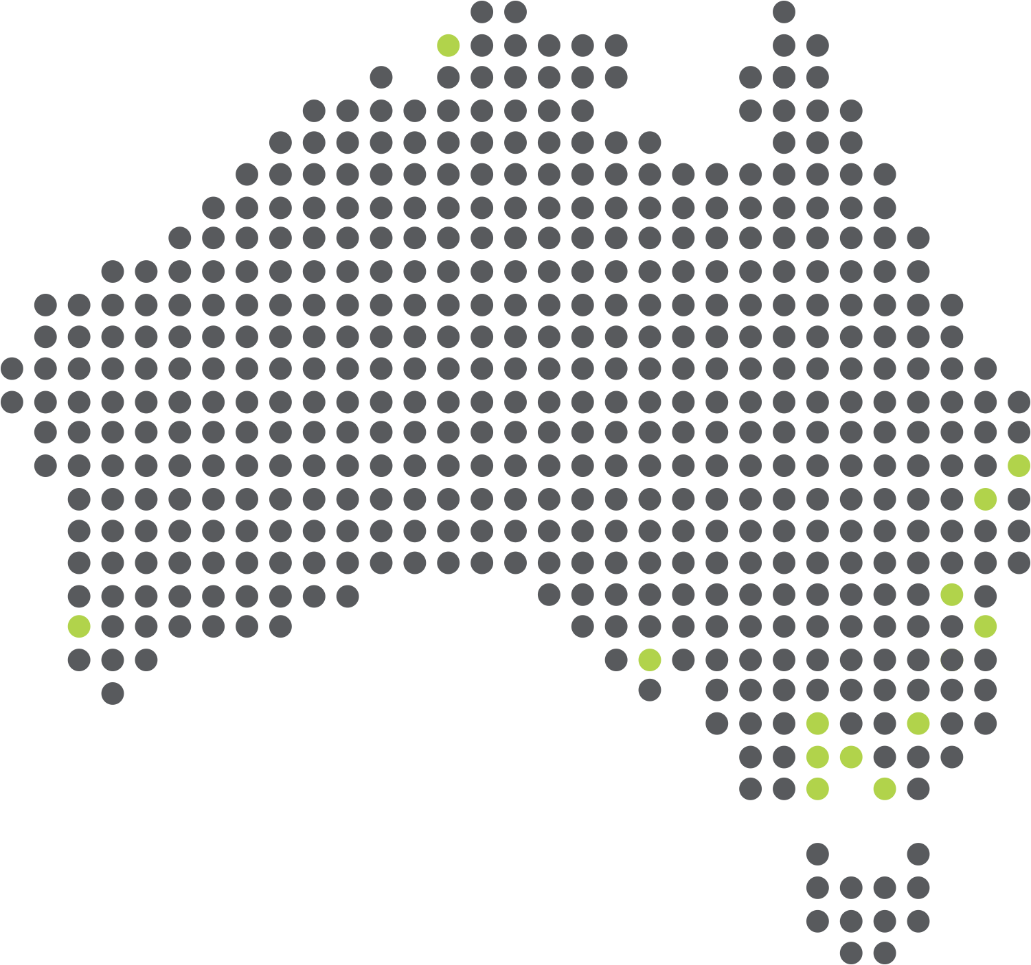 HOBAN Office Locations Around Australia Map